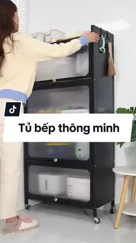 Tủ Đựng Đồ Nhà Bếp Bằng Thép Cacbon Thông Minh, Hiện Đại. Có Bánh Xe Di Chuyển Nhẹ Nhàng & Tiện Lợi///::/// #giadungtienich #giadungnoithat #tudedo #tudedonhabep #tudedodanang #tủđồ #nhabep #nhabepdep #phongbepthongminh 