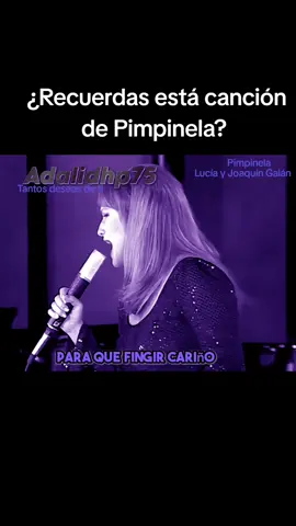 Lucía y Joaquín Galán (Pimpinela).  En junio de 1981, con el padrinazgo artístico de Luis Aguilé, comenzó Pimpinela, nombre de una flor del caribe que simboliza la protección y el éxito. El rasgo característico del dúo fue el de mezclar la música con la actuación, creando así un estilo totalmente innovador, y tratando en sus canciones temas de amor, desamor, historias de pareja y de la vida en general, es decir, historias cotidianas, y a veces verídicas. #pimpinela #luciayjoaquingalan #tantosdeseosdeti #clasicosenespañol #musicaromantica #musicadelayer #baladasromanticas #musicaromantica #adalidhp75musica 