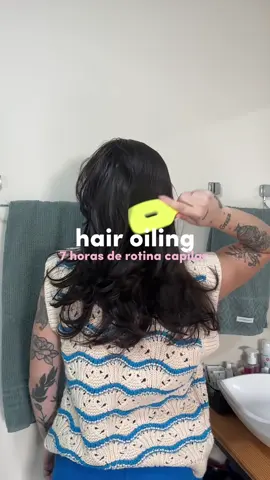 7 horas de rotina capilar com hair oiling 😱🫶🏻 #hairoiling #oilingscalp #oilinghair #rotinacapilar #cabelosaudavel 