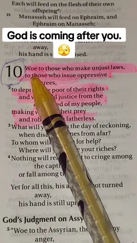 Isaiah 10: 1-2 God doesn't like ugly.