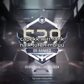 #CapCut capek banget naikin rank eh baru naik malah turun lgi🙃#rankff #turun#fyppppppppppppppppppppppp #lewatberanda #sad