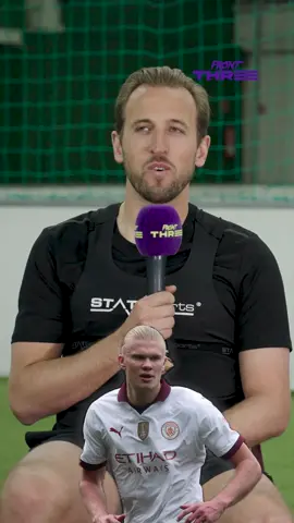 HARRY KANE stays quiet until he sees a FASTER player than MBAPPE ⚡ @statsports  #football  #Soccer  #kane  #mbappe  #frontthree #bundesliga #PremierLeague