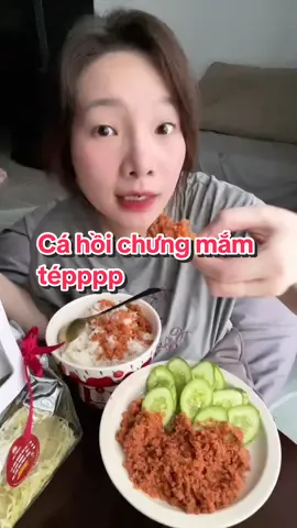 Lạ lùng kết hợp cá hồi chưng mắm tépppp😆😆😆 #ngocsfood #vtmgr #ancungtiktok #LearnOnTikTok #reviewanngon 