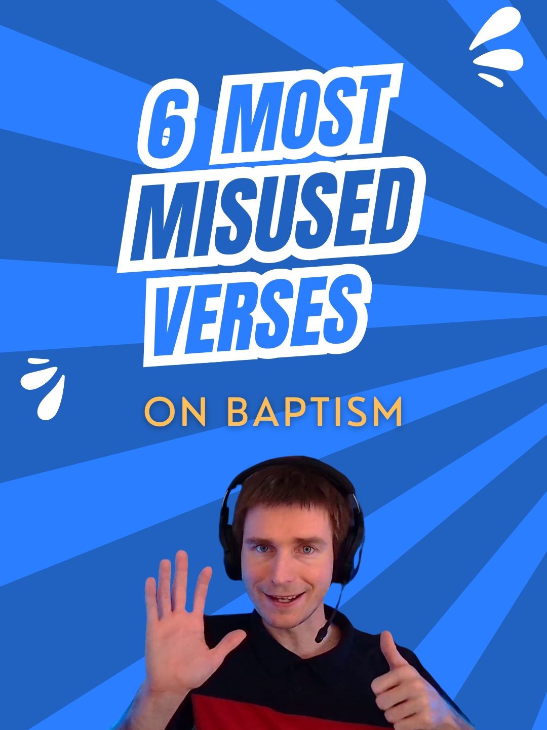 The 6 MOST commonly misused verses about baptism #jesus #christian #baptism #baptize #baptist #christ #christianreels #theology #bible #scripture #church #makejesusviral
