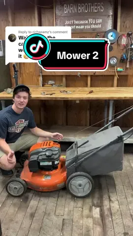 Replying to @richspamz Will it run? Free mowers are the best mowers. #mower #willitrun #fixedfornow #husqvarna 