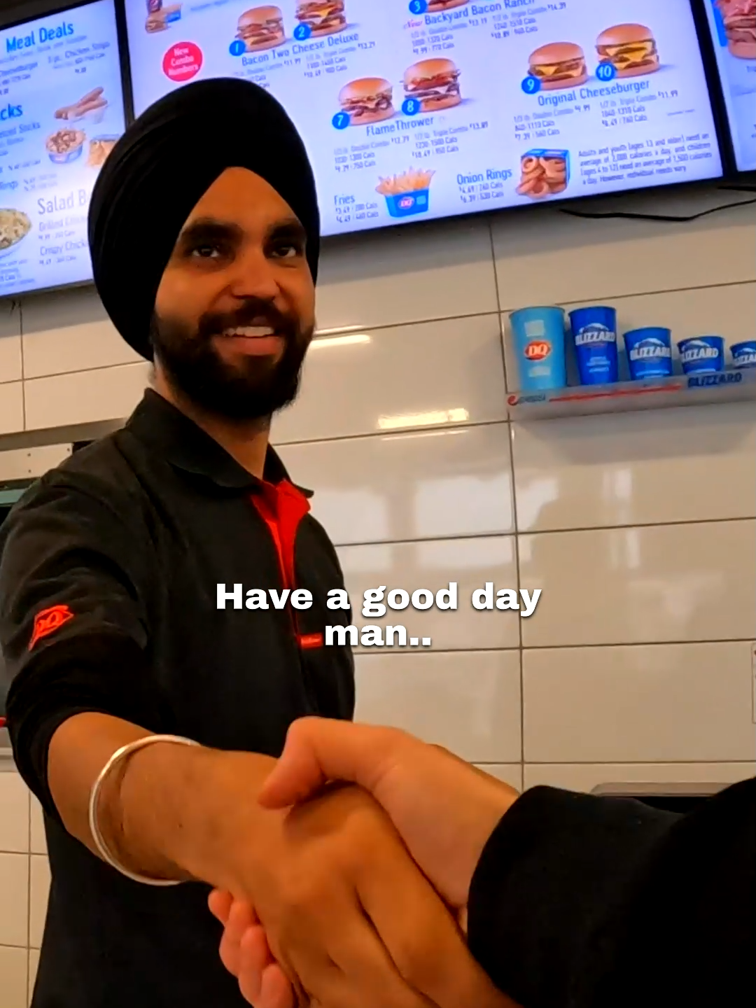 I bought a cheeseburger and THIS happened 🥺❤️ #dairyqueen #kindness #cheeseburger