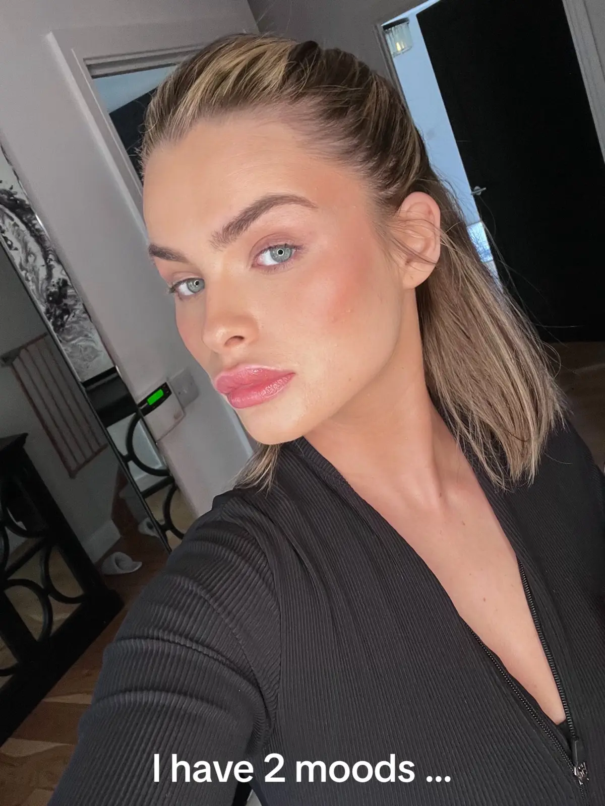 Im either all out glam or fresh faced soft glam.. either way i love it!! My go to ALWAYS products no matter how im feeling is  @madebymitchell rosey posey blursh 🙌🏼 @Hourglass Cosmetics concealer @Dior lip oil  @Anastasia Beverly Hills brow pomade  @maccosmetics black stack mascara  #foryou #fypシ゚viral #foryoupage #makeup 