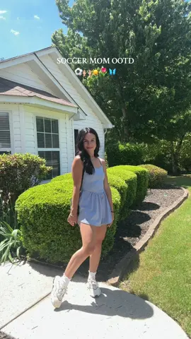 hehe your favorite soccer mom 🥹⚽️🙌🏼☀️🌷🤣  ( romper is l!nked 💋)  #OOTD #outfitideas #dayinmylife #relatable #cleangirl #cleangirlaesthetic #adidas #adidassneakers #summervibes #MomsofTikTok #pinterestaesthetic #momootd #amazonfinds #amazonfashion  #soccermomoutfit #pintrestfashion