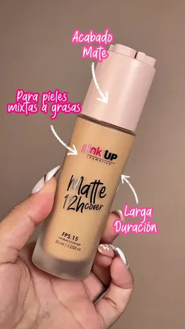 𝗠𝗮𝘁𝘁𝗲 𝗖𝗼𝘃𝗲𝗿 𝟭𝟮 𝗵𝗿𝘀, ¡una base de maquillaje que VALE LA PENA CONOCER! 👏🏼🥇#Makeup #Basics #PinkUp #Cosmetics #Foundation #tiktok 