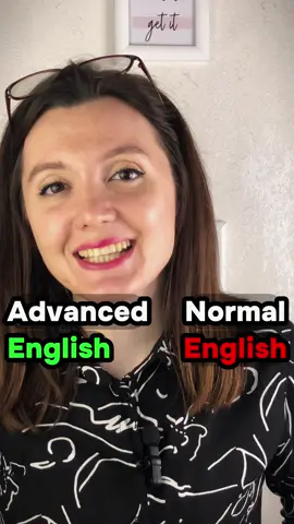 Advanced vs Normal English 🤓 #englishtutorjulia #onlinelesons #advancedenglish #normalenglish #speakenglish #inglesentiktok #英语 