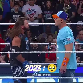 John Cena & Aj Style Then Vs Now Edit #edit #viral #WWE #fyp 