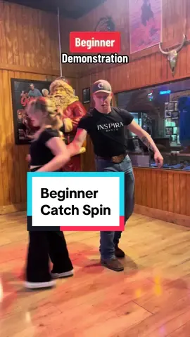 Beginner: Catch Spin Please DM us your videos or suggestions/ideas so we can post on our page!  #countrydancing #linedance #countryswingdance #countryswing #thebanque #honkytonk #linedancing #partnerdancing #twostepping #video #dancecowboy #video #jzdance #jzdanceteam #howtodance #teachingtwostep #whoopaxe #eaglesnestrockincountrybar #thebanque #askmetodance #eastcoastswing #westcoastswing #viral #fyp #mollycustomsilver #virginia #california #fuegos #danceyourstyle @Jordan Lewis @the_banque @Alex MacDonald 