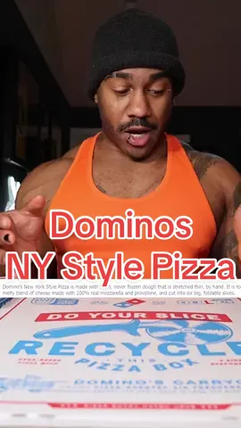 The @Domino’s NY Style Pizza Review. With Pineapple. 🙃 #foodreview #dominos #pizza #foodtiktok #Foodie #viral 