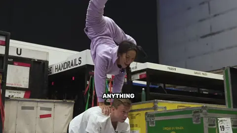 I became a circus artist for a day 🎪  What do you think of my performance with @cirquedusoleil? #LearnOnTikTok #jobs #careers #business #cirquedusoleil #interesting 