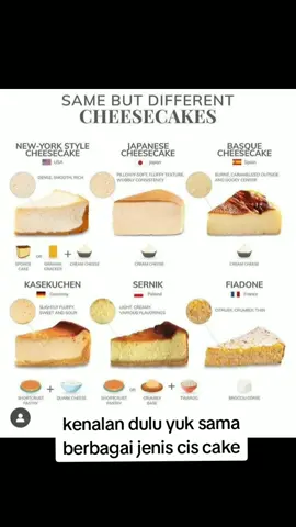 Cheesecake jenisnya ada banyak.. persamaannya semua bahan dasarnya adalah creamcheese yang bikin beda pemakaian diluar creamcheesenya, ada yg pakai campuran maizena, tepung, sour cream, telur..dsb di dapur umraz cheesecakenya ada 2 jenis, newyork style, sama basque cheesecake Kalau belum pernah cicip, paling gak 1x lah cobain  dijamin doyan..hehe #cheesscake  #cakeviral 