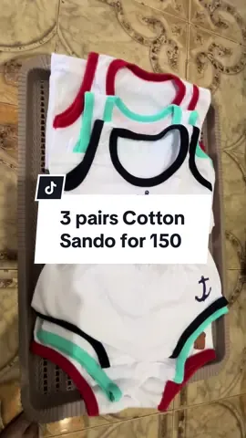 Sa wakas! Nakapag restock na din sila. Highly recommended tong sando terno na toh lalo na ngayon sobrang init ng panahon, soft cotton and di mainit sa balat ni baby. Mabilis lang mag sold out ito! #babyclothes #babyessentials #newbornmusthaves #babyclothes 