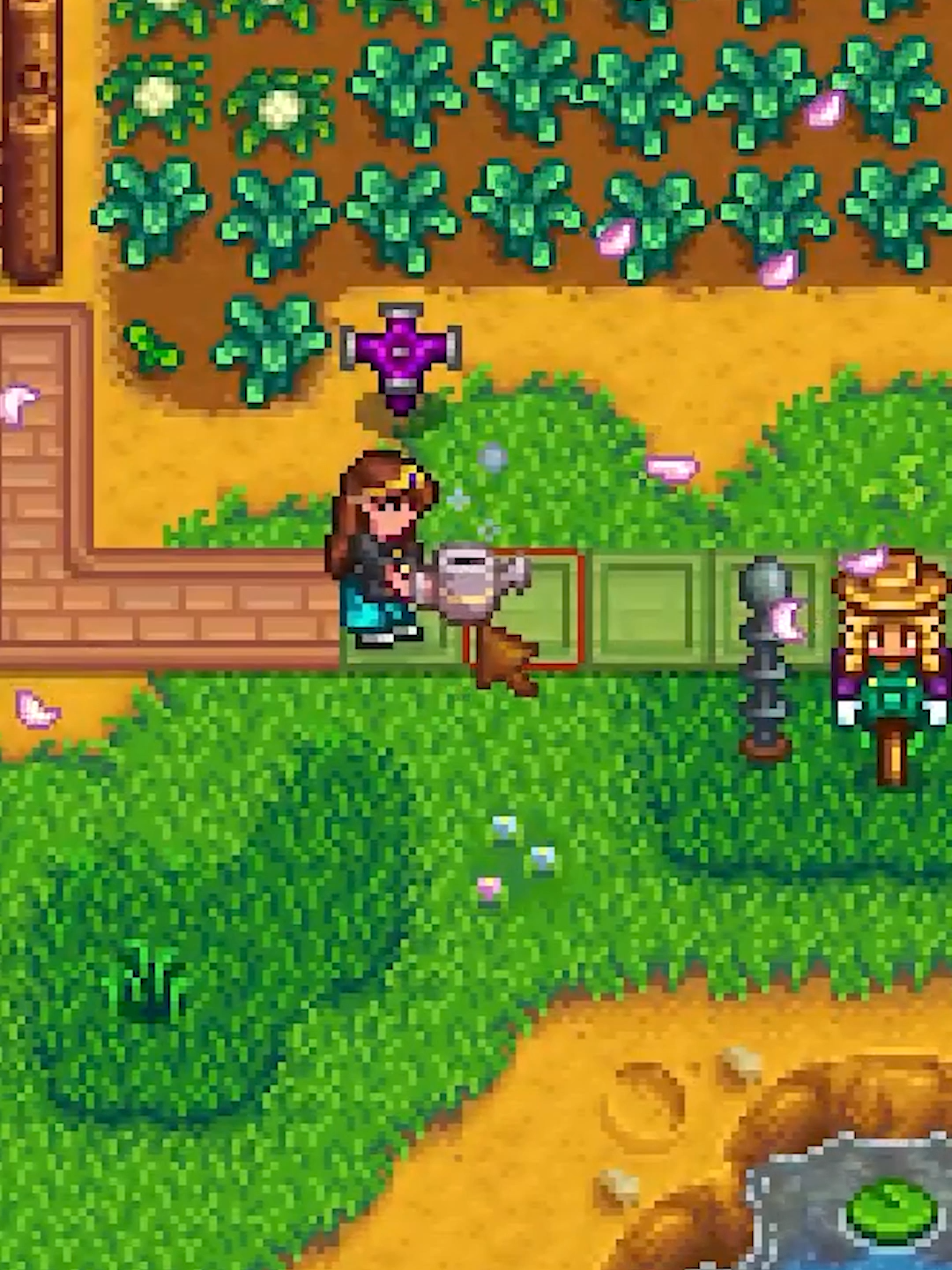 You can hop with your watering can! #stardew #stardewvalley #stardewtok #theanimeathlete