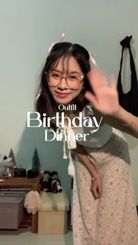 #outfit for birthday dinner, pink and cute #cottagecoreaesthetic #OOTD #fashion #dress #pink #birthdaygirl #cottage #ribbon 