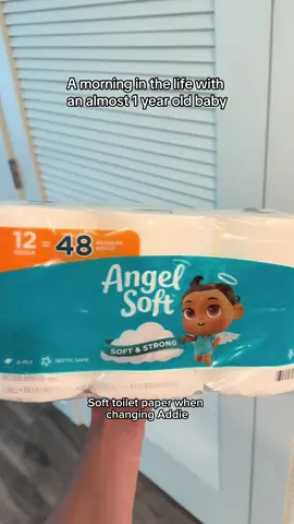 This dad’s on diaper duty! #ad Pick up Angel Soft® at your favorite retailer! #AngelSoft #ToiletPaper #SoftANDStrongSimple #bathroomdecor #bathroom #bathroomcleaning @angelsofttp 