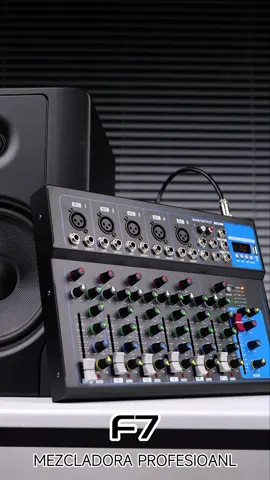 Mezcladora de Audio F7 GOCHANMI 7 Canales USB Bluetooth #GOCHANMI #foryou #foryoupage #mixer #mezcladora #audioprofesional