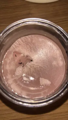 Cleaning out a candle jar. What happens when i cover used candle with hot water #recycle #recycling #recycleup #fypシ 