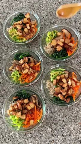 밀프렙 해놓으면 든든함🤍 Healthy bibimbap for lunch #틱톡요리 #cooking #mealprep #healthy 