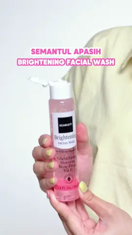 Se-mantul apa sih ✨Brightening Facial Wash✨ itu?👀 Aku kasihtau ya Bestie!🥰 Brightening Facial Wash ini mengandung banyak bahan aktif lho👀  Dapat dipastikan bisa membersihkan kulit kamu dan menjadikan kulitmu ✨Cerah✨ dan ✨Sehat✨ Buktiin sendiri deh! Yuk checkout🛍️ #Scarlett #brightlyseries #skincare #skincareroutine #skincareviral #fypシ 