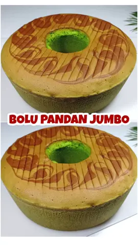 BOLU PANDAN JUMBO Bahan-bahan : 6 butir telur 220 gram gula pasir 1,5 sdt SP/Ovalet (12 gram)  1/2  sdt vanili cair atau 1/4 sdt vanili bubuk 250 gram tepung terigu protein sedang 20 gram susu bubuk 250 gram margarin 1 sdt pasta pandan Pasta coklat sedikit Loyang diameter 24 cm  Pengoles loyang :  1 sdm tepung terigu 1 sdm margarin 1 sdm minyak , aduk sampai ketiganya tercampur Cara membuat : 1. Lelehkan margarin, lalu sisihkan 2. Campurkan telur, gula pasir, SP, vanili. Mixer kecepatan tinggi sekitar 6-8 menit, sampe mengembang dan kental berjejak 3. Masukkan tepung terigu dan susu bubuk. Mixer sebentar asal rata saja 4. Masukkan margarin leleh yang sudah suhu ruang. Mixer kecepatan rendah sebentar saja. Lanjut aduk dengan spatula untuk memastikan semua bahan tercampur rata.  6. Ambil 2 sendok adonan. Beri sedikit pasta coklat. Aduk sampai tercampur rata 7. Untuk adonan putih beri pasta pandan. Aduk sampai tercampur rata. Lalu tuang ke loyang. Bagian atas beri adonan warna coklat. Buat motif dengan ujung sendok.  6. Panggang di suhu 180°C api atas bawah sekitar 50 menit (sesuaikan oven masing-masing)  7. Setelah matang angkat dan dinginkan. Potong sesuai selera 8. Sajikan SELAMAT MENCOBA #bolu #caramembuatbolu #bolupanggang #bolujadul #bolujadulpanggang #bolupandan #bolupandanpanggang #pandancake #bolupandanjumbo #boluhantaran #resepkuehantaran #resepbolupandan #idejualan #idesnackbox #isiansnackbox #remakitchen #boluekonomis #resepjualan #resepboluekonomis #fyp #fypシ #fypシ゚viral #fypage #bolujadulpanggang #resepbolujadul #bolujadul 
