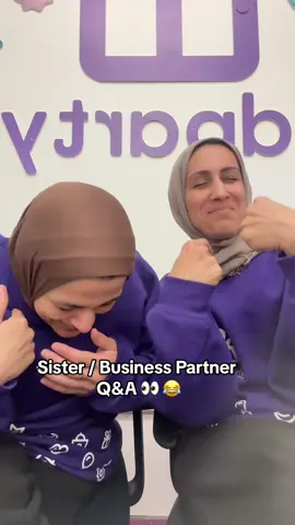 Sister / Business Partner Q&A 👀😂