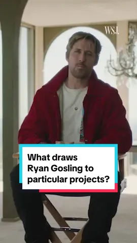 WSJ. Magazine sat down with actor Ryan Gosling to discuss how he chooses projects and gets into character.  #ryangosling #movie #actor #hollywood #wsj #wsjmagazine #wallstreetjournal #thewallstreetjournal 