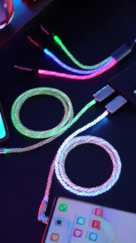 Cool streamer fast charging cable, 180° rotatable metal interface#metal#TikTokmademebuyit#amazonmusthaves#data cable