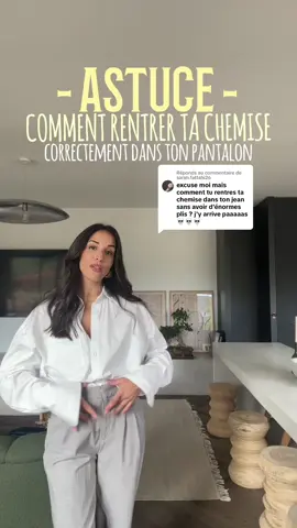 Réponse à @sarah.fattahi26 L’astuce imparable pour rentrer ta chemise sans les bourlets qui vont souvent avec ! 🫠 #fashion #fashiontikok #fashiontok #fashioninspo #fashioninspiration #fashionhack #fashionhacks #fashiontip #fashionstips #tip #tips #hack #hacks #tipsandtricks #shirthack #astuce 