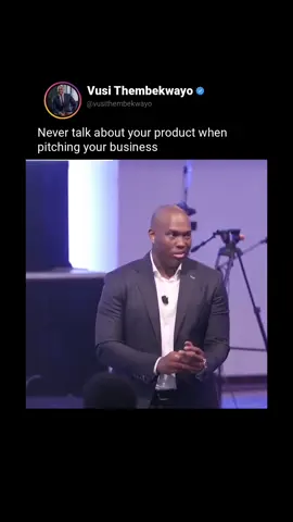 When pitching your business, it’s essential to resist the temptation to focus solely on your product or service. While it may seem natural to highlight its features and benefits, effective pitching goes beyond mere product promotion. Instead, strive to convey the value proposition of your business in a way that resonates with your audience on a deeper level. This means understanding their pain points, desires, and aspirations, and positioning your offering as the solution to their needs. By framing your pitch in terms of the problem you solve and the transformation you enable, you create a compelling narrative that captures attention and generates interest. Remember, people don’t buy products – they buy solutions to their problems and experiences that enhance their lives. So, whether you’re pitching to investors, customers, or partners, focus on the bigger picture and the impact your business can make, rather than getting bogged down in product details. #vusithembekwayo #sales #salestips #saleshacks 