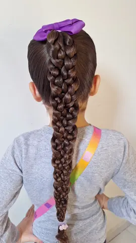 Penteado com trança 💖#penteadoinfantil #penteados #peinados #hairtutorials #babyhair #hairstyle 