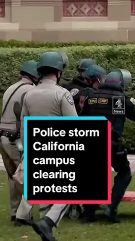 Police clear UCLA encampment and arrest over 130 Gaza demonstrators President Joe Biden has condemned protests that had turned violent on college campuses across the country. #UCLA #UCLAprotests #USNews #channel4news