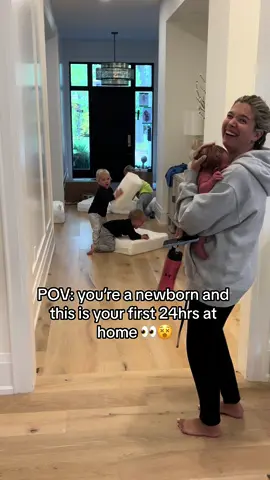 Lol what a sh*tshow our first 24hrs were with a newborn and 3 other kids under 5 was 🤣😵 Honestly, if you’re ever feeling like your life as a parent is a disaster just know you are not alone. In our experience, very little of it is actually “picture perfect” like you see on the gram. Most of ours is a lot like this 🤣😳 But the good news is, our boys are older and the chaos has slowed down slightly so there is hope! If you’re feeling discouraged don’t give up and know that you are definitely not alone… our boys are nearly 2 years older and the difference is crazy now! If you are a parent please send this to another parent who will get a good laugh and feel like they aren’t the only ones hanging on for dear life!! p.s. make sure you follow to join us on our journey 💙💪 #pov #twinmom #twindad #twinlife #boymom #toddlersofinstagram #parentlife #parentingmemes #parenthood #tantrums #twinmomlife #fyp #reallife #parenthumor #parentmeme #momlife 
