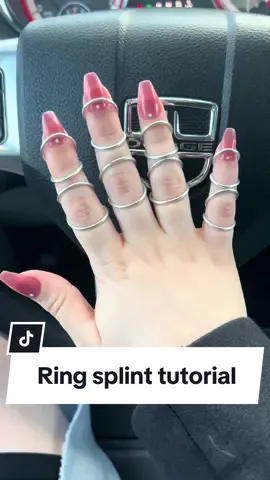 DIY silver ring splint / swan neck finger brace tutorial (for hypermobility/HSD/EDS) #ringsplints #hypermobility #heds #hypermobileehlersdanlossyndrome #hsd 