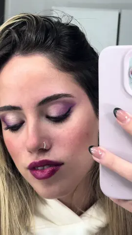 Tutorial del maquillaje de hoy 💜 Quiero saber que tipo de videos les gustaria ver!  #maquillaje #maquillajetutorial #fyp #denisse #denu #trending #viral 