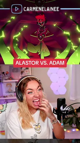 Replying to @Lauren🍉 finding myself in vox is horrifying 💀💀😭 | full episode reaction on yt! #hazbinhotel #hazbinhotelreaction #angeldust #alastor #charliemorningstar #husk #reactions 