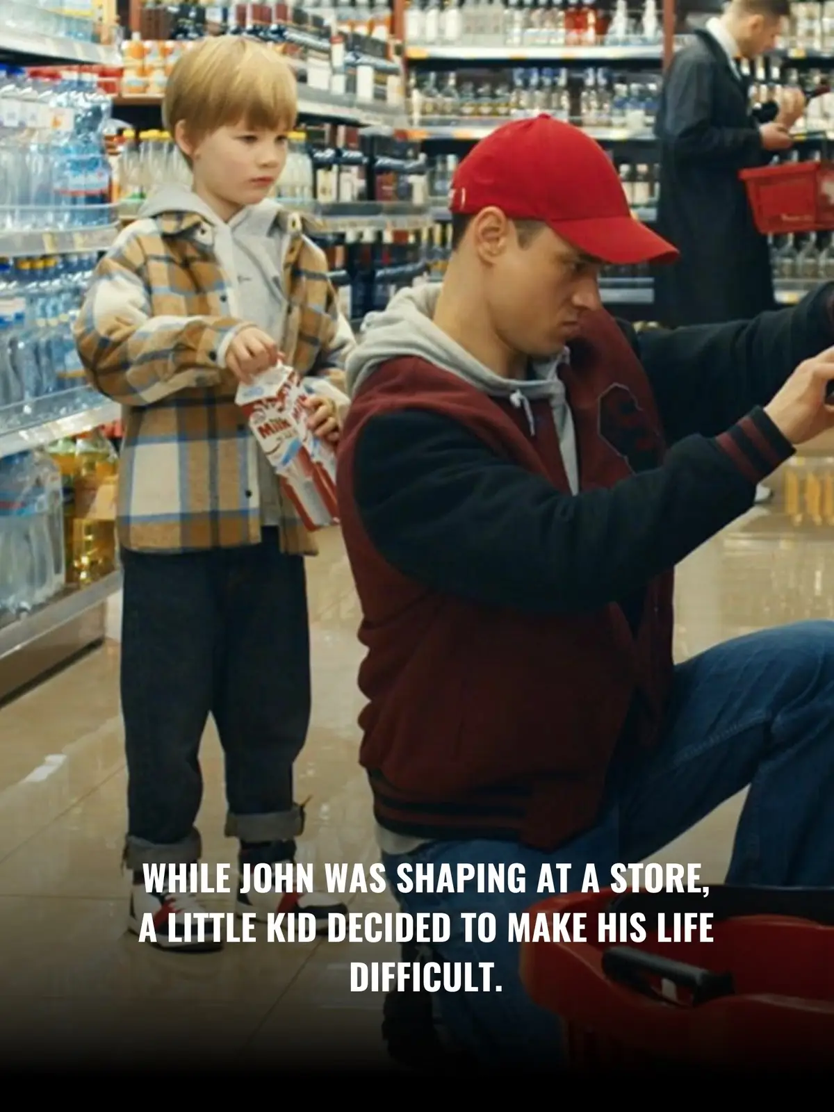 @DramatizeMe US When kids misbehave, do they simply want attention? While John was minding his own business buying groceries, a little kid targeted him. The boy began to pester John by spilling milk on him, breaking his purchases, and laughing at his reactions to the chaos. So, John ran to a guard to deal with the little rascal. Yet, when they came back, the child was gone. The two went to the security room to look at the camera records. But, the videos showed John absolutely alone.  #DramatizeMe #TheDramatizers