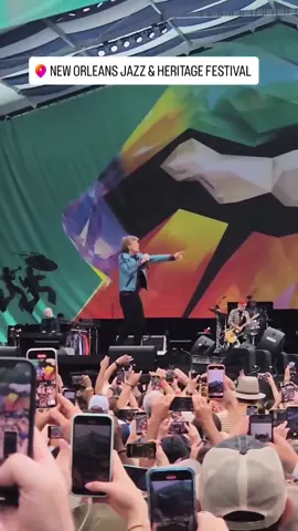 Start Me Up NOLA ✌️ Mick Jagger struts his stuff across the festival stage as the The Rolling Stones rock Jazz Fest to one of the biggest crowds the festival has ever seen.  It was well worth the wait NOLA 🤝 🎥 | @Moon_Bug  🎶 Paint It black 🎶 Start Me Up 