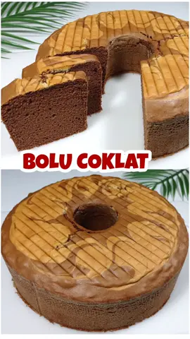 BOLU COKLAT PANGGANG (Loyang 22 cm)  Bahan-bahan : 5 butir telur 200 gram gula pasir 1 sdt SP/Ovalet (8 gram)  1/2  sdt vanili cair atau 1/4 sdt vanili bubuk 200 gram tepung terigu protein sedang 20 gram susu bubuk 200 gram margarin 20 gram coklat bubuk 1/2 sdt pasta black forest Loyang diameter 22 cm tinggi 9 cm Pengoles loyang : 1 sdm terigu 1 sdm margarin 1 sdm minyak, aduk sampai ketiganya tercampur Cara membuat : 1. Lelehkan margarin, lalu sisihkan 2. Siapkan wadah, masukkan telur, gula pasir, SP, vanili. Mixer kecepatan tinggi sekitar 5-7 menit, sampe mengembang dan kental berjejak 3. Masukkan tepung terigu dan susu bubuk. Mixer sebentar asal rata saja 4. Masukkan margarin leleh yang sudah suhu ruang. Mixer kecepatan rendah sebentar saja.  5. Ambil 3 sendok adonan untuk membuat motif atas. 6. Masukkan coklat bubuk dan pasta black forest. Mixer kecepatan rendah sebentar. Lanjut aduk dengan spatula untuk memastikan semua bahan tercampur rata. Lalu tuang ke loyang. Bagian atas beri adonan putih, lalu buat motif dengan ujung sendok.  7. Panggang di suhu 180°C api atas bawah sekitar 45 - 50 menit (sesuaikan oven masing-masing)  8. Setelah matang angkat dan dinginkan. Potong sesuai selera 9. Sajikan SELAMAT MENCOBA #bolu #caramembuatbolu #bolupanggang #boluekonomis #resepjualan #bolujadul #bolujadulpanggang #bolucoklat #bolucoklatpanggang #idejualan #idesnackbox #isiansnackbox #remakitchen #bolujadul #resepbolujadul #bolujadulpanggang #fypage #fypシ゚viral #fypシ #fyp 
