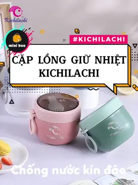 Cặp lồng giữ nhiệt đựng cháo cho bé Kichilachi #caplonggiunhiet #kichilachi #kichi #kichilachichinhhang #caplong #binhuchao #binhuchaogiunhiet #binhuchaogiunhietchobe #binhdungchao 