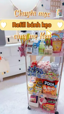 Refill kệ bánh kẹo của mẹ bỉm🥰. Chiếc kệ cứu đói vợ chồng tui khi chăm con. #refill #refillsnacks #refillbánhkẹo #snacks #đồanvat #ănvặt #mẹbimsua #mẹbỉm #kenfamily00 #CapCut #xuhuong #tiktok #fypシ #fyp #dailyvlog #trending 