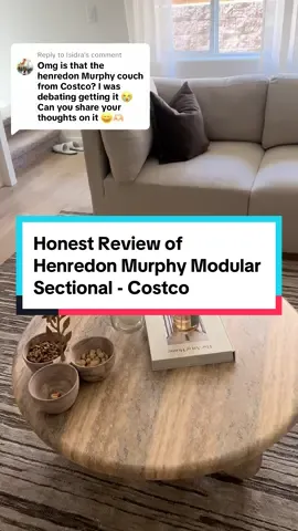 Replying to @Isidra my 3 month review of Henredon Murphy Modular Sectional from costco  #costco #costcofinds #costcotiktok #homedecor #livingroom #sectional #couch #furniture #newbuildhomes #livingroomdecor #Home #fypage 