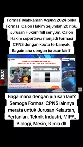 Mahkamah Agung buka formasi CPNS 2024 sebanyak 20 ribu formasi untuk calon hakim. Sudah siap? #cpns2024 #pppk2024 #asn #mahkamahagung #kejaksaan #hakim #calonhakim #jaksa 