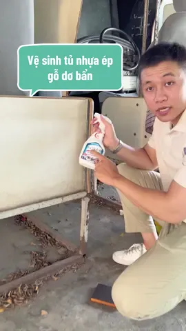 Vệ sinh tủ nhựa gỗ ép dơ bẩn bên ngoài #noitro #drnatro #LearnOnTikTok #CleanTok #taydanang 