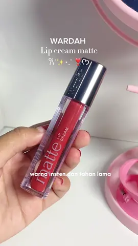 Rednya cakep bgt❤️✨ #wardahbeauty #wardahlipcreammatte #lipcreamviral 