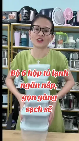 Bộ 6 Hộp đựng thực phẩm khô, thực phẩm nước, dùng trong ngăn mát, ngăn đá tủ lạnh, hâm được trong lò vi sóng #bohopthucpham #hopnhua #hopnhuadungthucpham #hopdungthucpham 