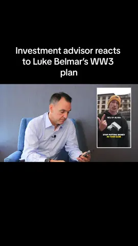 Investment advisor reacts to Luke Belmar’s investment advice for WW3… What are your thoughts on this? 👀  #lukebelmar #investmentadvisor #reaction #reacts #financialadvisor #finance #moneytips #money #financialadvice #investmentadvice #advice #fyp #foryou #foryoupage #funny #grantcardone #financialguru #coffeezilla #guru #portfolio #investments #investing 